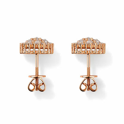 Kravelle™ Iced Square Stud Earrings — Silver - Image 3