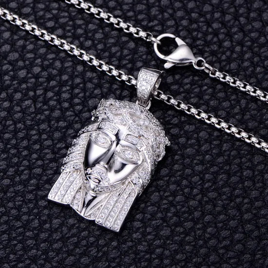 Kravelle™ VVS Style Jesus Piece — Silver - Image 3