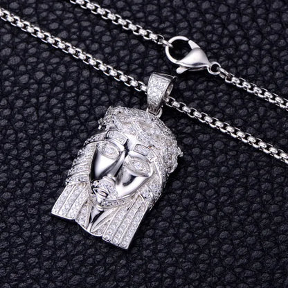 Kravelle™ VVS Style Jesus Piece — Silver - Image 3