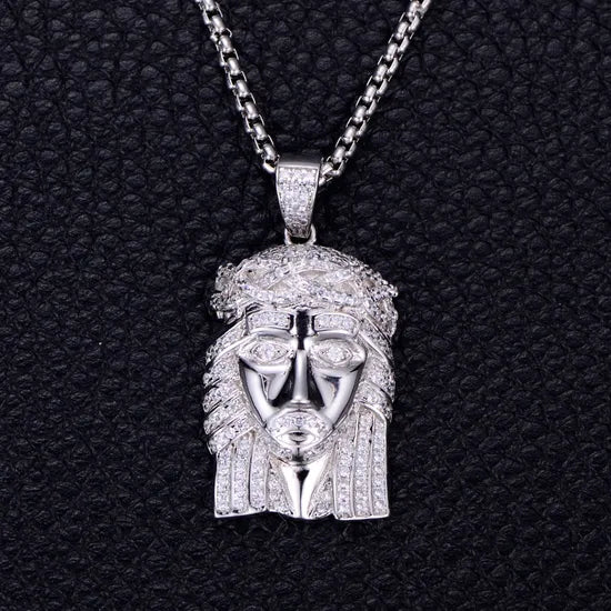 Kravelle™ VVS Style Jesus Piece — Silver - Image 1