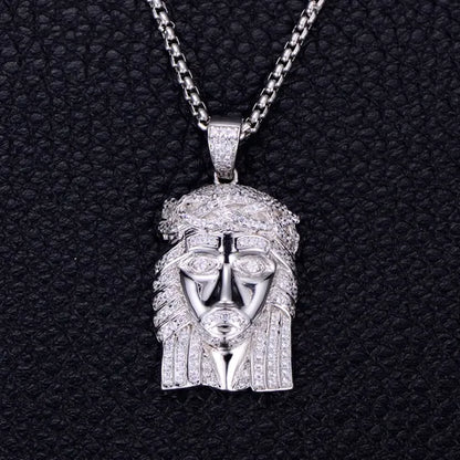 Kravelle™ VVS Style Jesus Piece — Silver - Image 1
