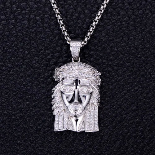 Kravelle™ VVS Style Jesus Piece — Silver - Image 1