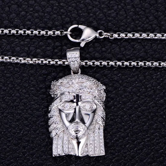 Kravelle™ VVS Style Jesus Piece — Silver - Image 2